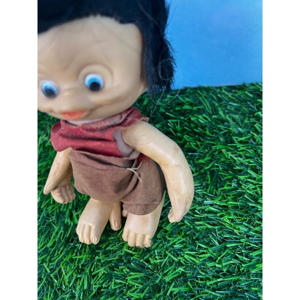 Vintage Unica Monkey Boy Troll Doll Made in Hong Kong Collectible